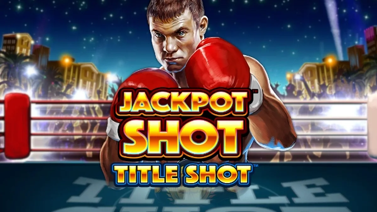 Interface do jogo de slot Title Shot com elementos visuais clássicos